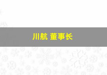 川航 董事长